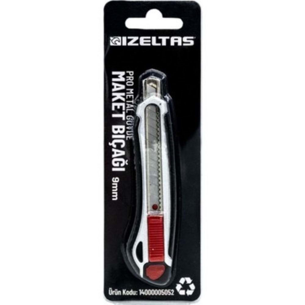 İZELTAŞ PRO METAL GÖVDE MAKET BIÇAĞI 9MM
