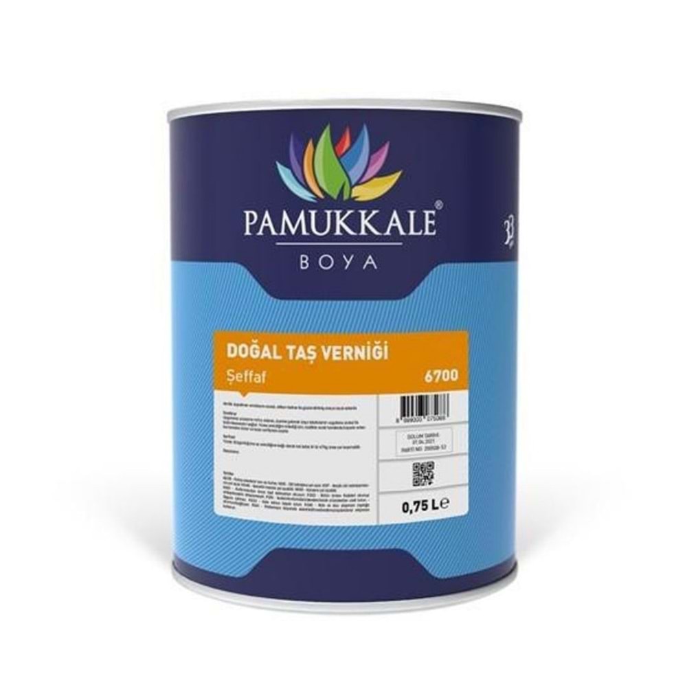 PAMUKKALE SOLVENT BAZLI DOĞAL TAŞ VERNİĞİ ŞEFFAF 0,75 LT