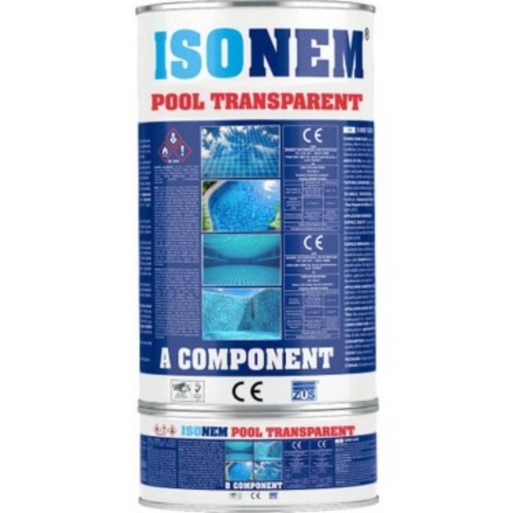 ISONEM POOL TRANSPARENT A+B KOMP. 4.5 KG ŞEFFAF HAVUZ BOYASI M868