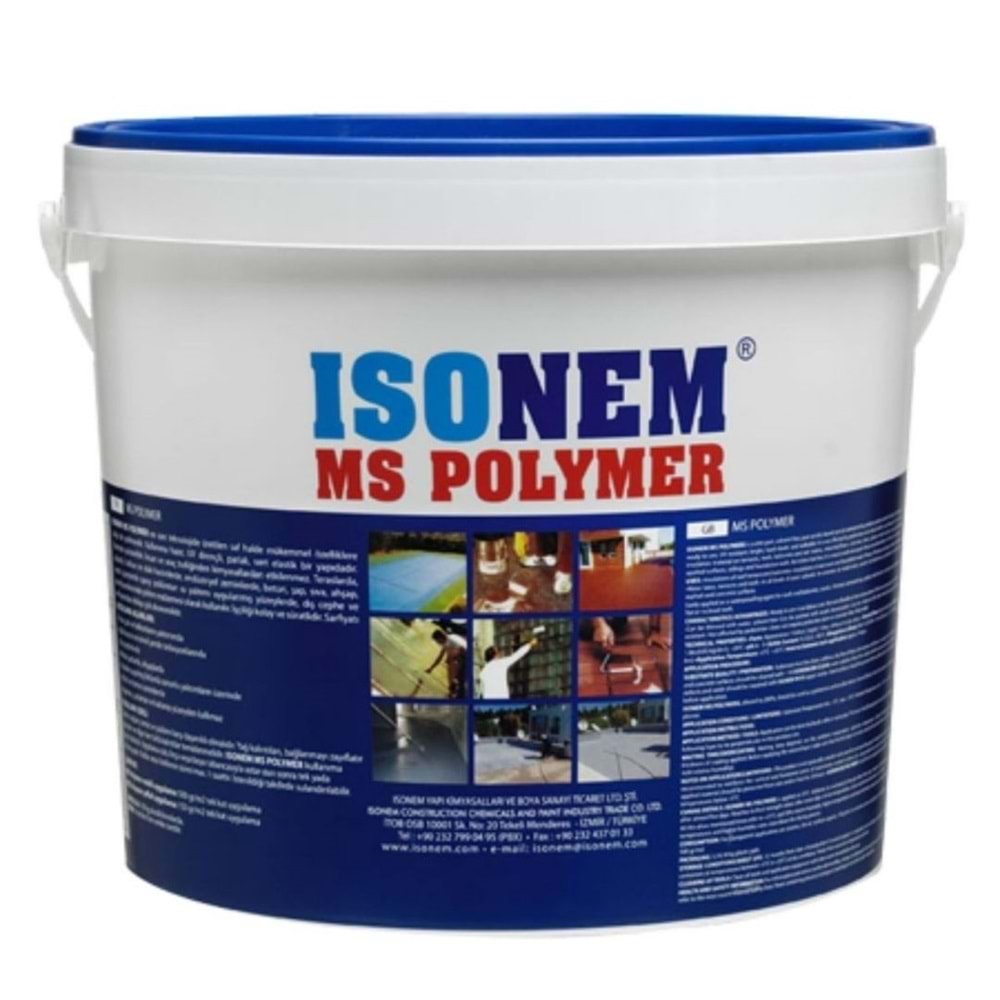 ISONEM MS POLYMER 5KG ELASTİK SU YALITIM MALZEMESİ BEYAZ M283