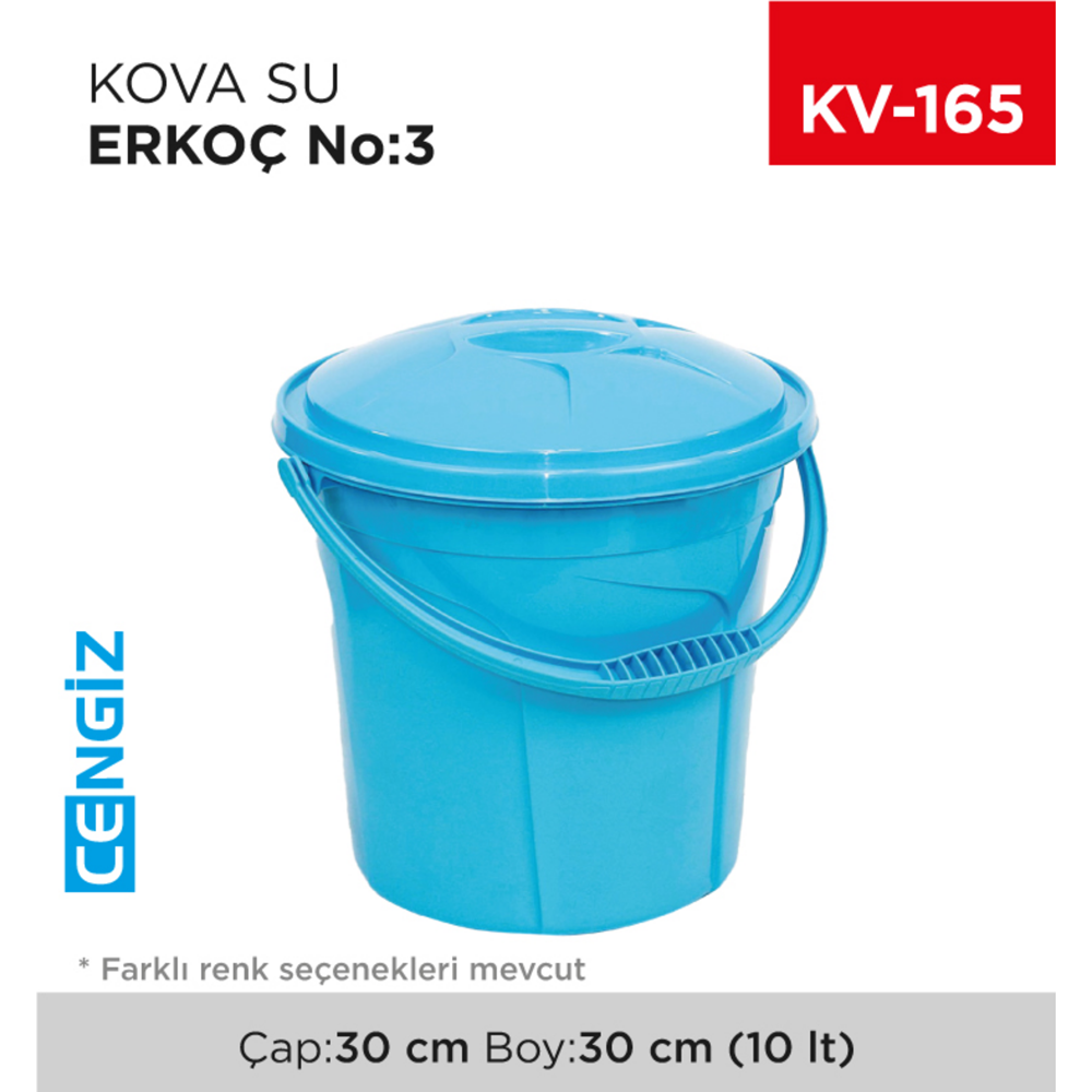 POLYTİME KAPAKLI SU KOVASI NO:3 ERKOÇ E-315 KV-165