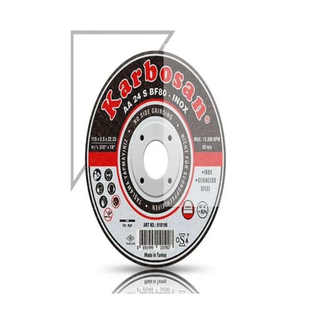 KARBOSAN INOX KESICI - 180X1.9X22.23