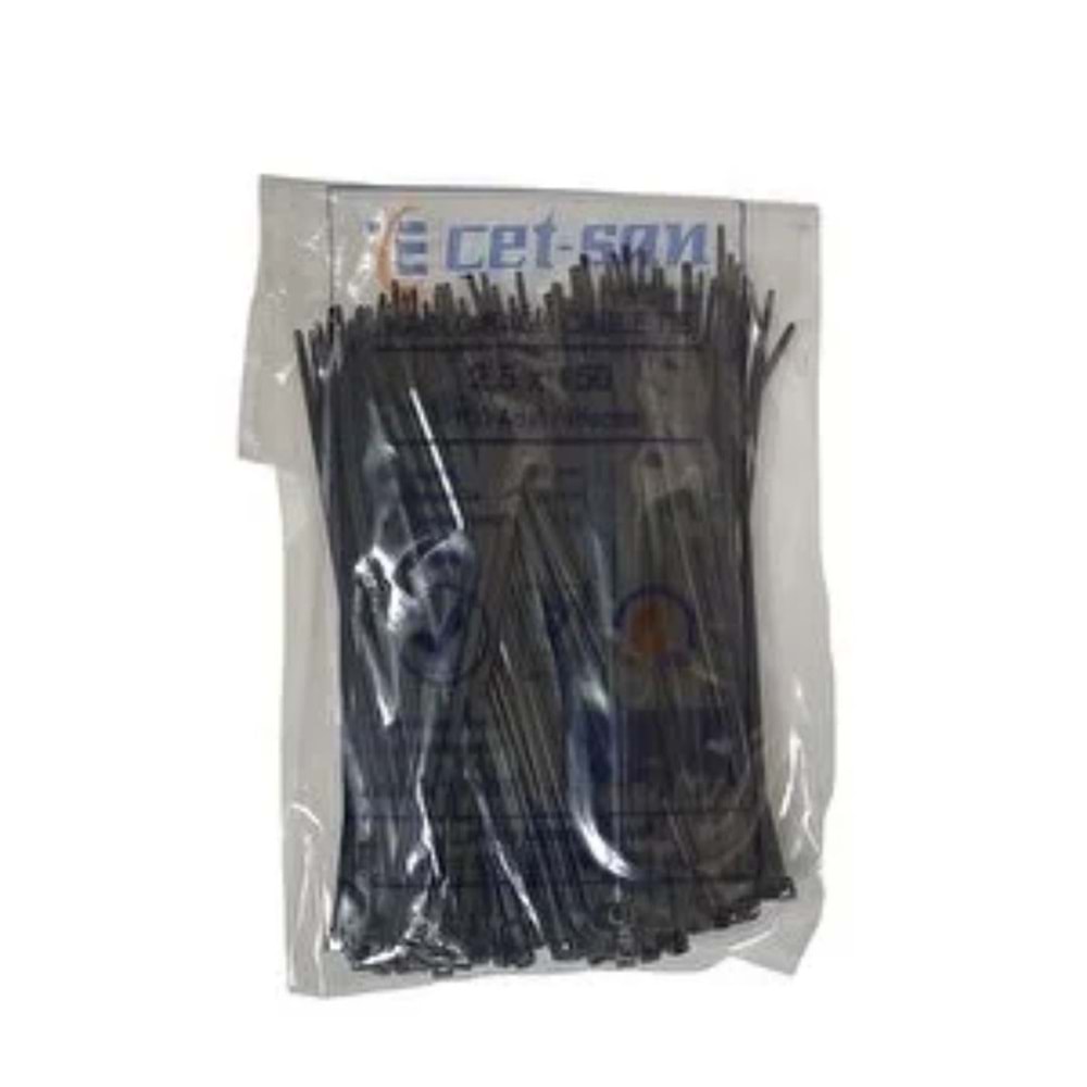 ÇETSAN 2,5X150 KABLO BAĞI SİYAH