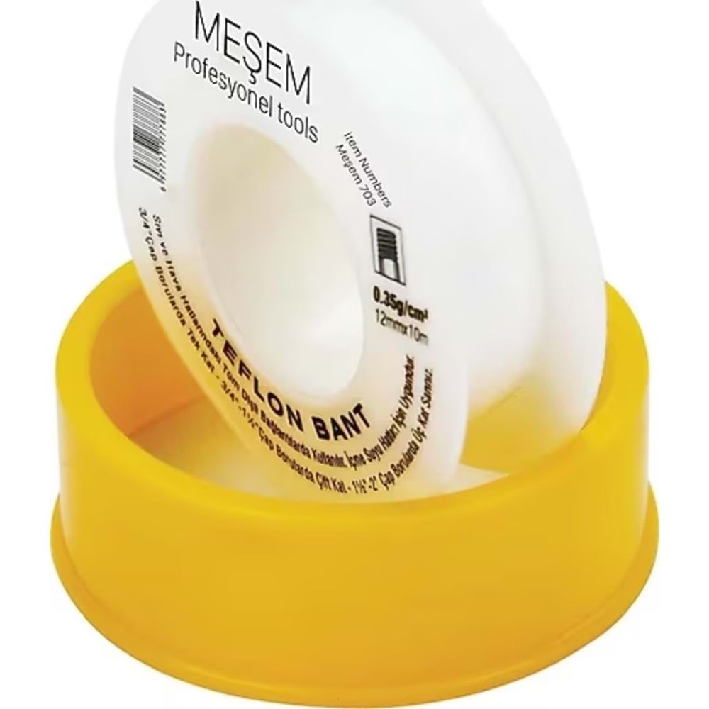 MEŞEM 703 GAZ TEFLON BANT 8 MT. X 12 MM.