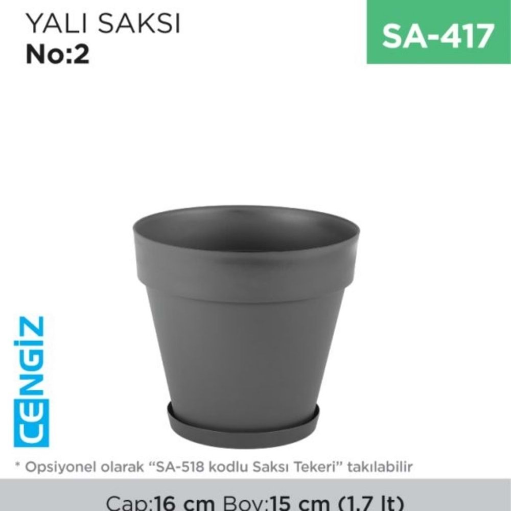 YALI SAKSI NO:2 TAKIM (1,7 LT) (YS02)