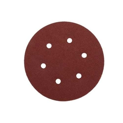 İNTERFLEX CIRT ZIMPARA KIRMIZI DELİKLİ 125 MM KUM:60