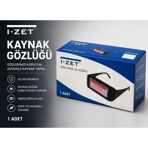 I-ZET COLORMATİK GÖZLÜK KAYNAK MASKESİ GÖZLÜĞÜ I-ZET-05
