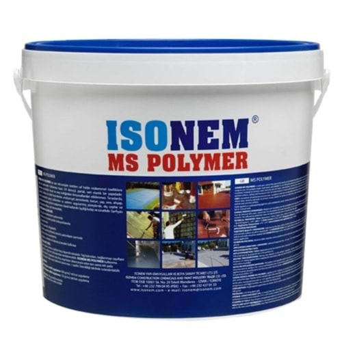 ISONEM MS POLYMER 18KG ELASTİK SU YALITIM MALZEMESİ ŞEFFAF M276