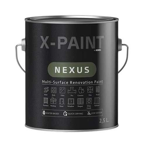 HEMEL X-PAINT NEXUS BRICK (123) 0,75 LT KİREMİT RENGİ