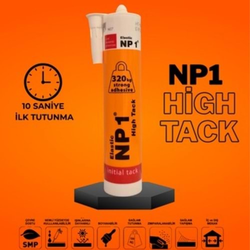 NP1 HİGH TACK BEYAZ 290ML KARTUŞ