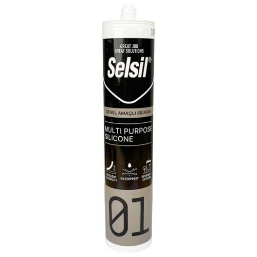 SELSİL 01 GENEL AMAÇLI SİLİKON 280 GR ŞEFFAF 2527