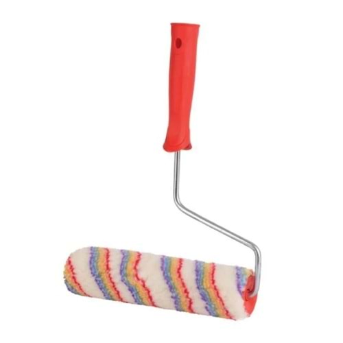 İZMİR FIRÇA GÖKKUŞAĞI SATEN RULO TAKIM 25 CM 012226