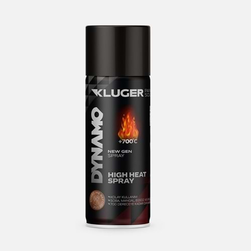 KLUGER DYNAMO ISIYA DAYANIKLI SİYAH 506 SPREY BOYA 400 ML