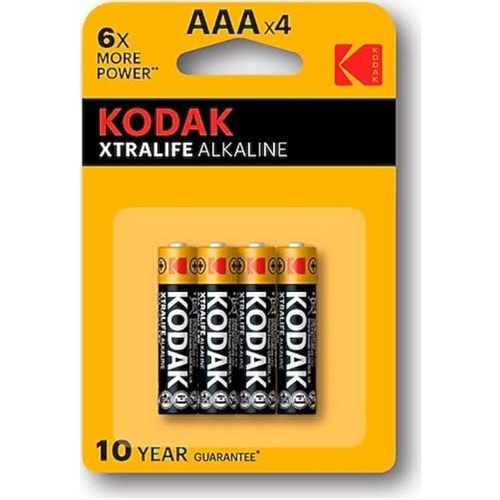 KODAK XTRALİFE 4 ADET ALKALİN İNCE PİL AAA K3A4