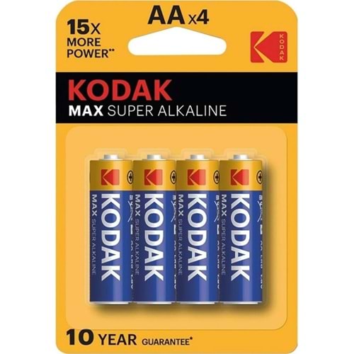 KODAK 4+1 MAX SÜPER ALKALİN KALEM PİL - AA