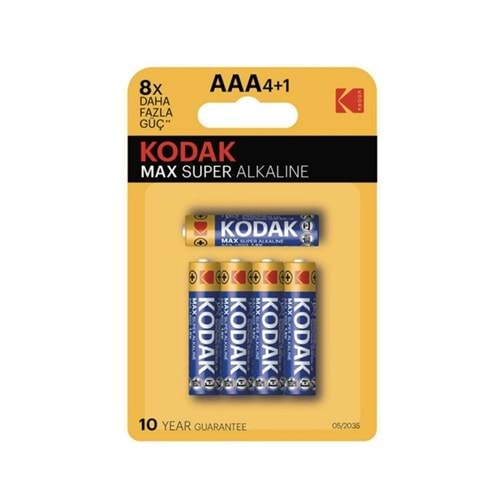 KODAK 4+1 MAX SÜPER ALKALİN İNCE PİL - AAA