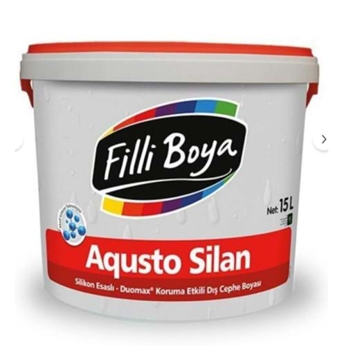 AQUSTO SİLAN DUOMAX BEYAZ 15LT (SİLİKONLU DIŞ CEPHE )