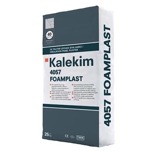 4057-FOAMPLAST Isı Yalıtım Plaka Sıvası