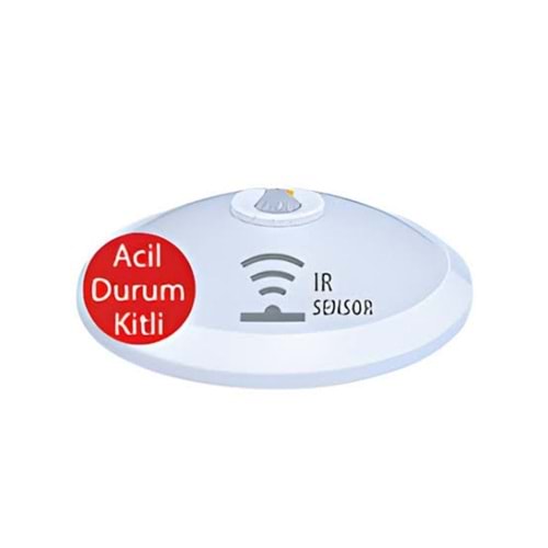MAPLED 18W SENSÖRLÜ TAVAN ARMATÜR ACİL KİTLİ 6500K