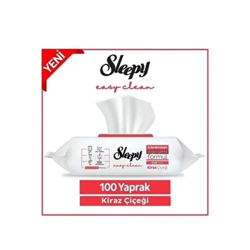 SLEEPY Yüzey Temizlik Havlusu (100lü) Kiraz Çiçeği *12