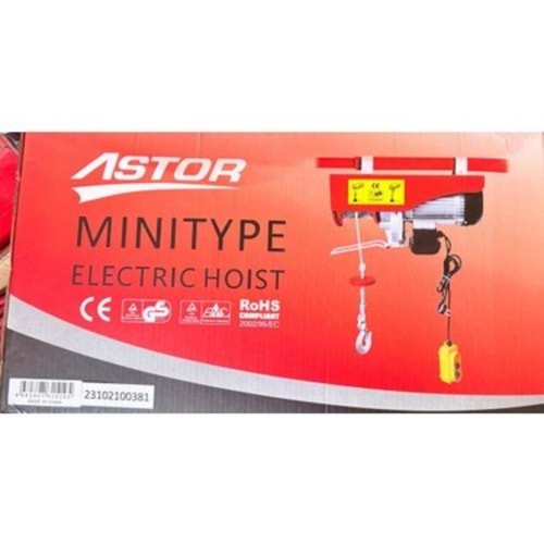 ASTOR MINITYPE ELEKTRIKLI VINC PA0800