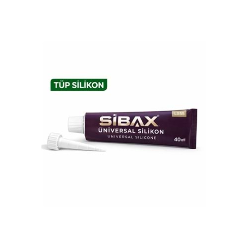 SİBAX LS65 KUTULU ÜNİVERSAL TÜP SİLİKON 40 ML. ŞEFFAF