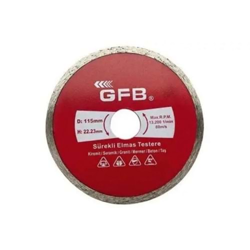 GFB SUREKLI ELMAS TESTERE 180 mm
