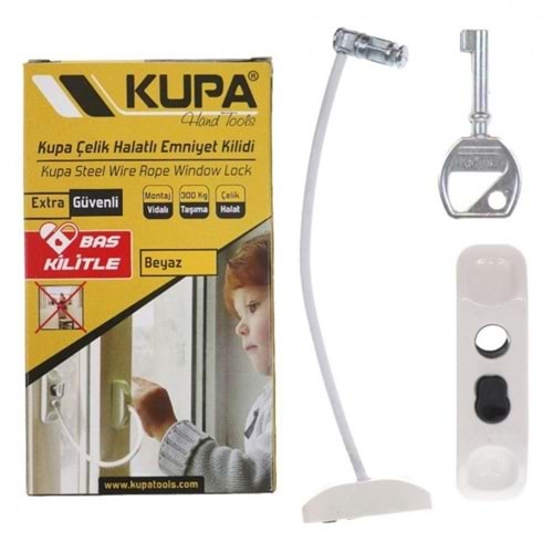 KUPA KUP8192 ÇELİK HALATLI EMNİYET MANDALI