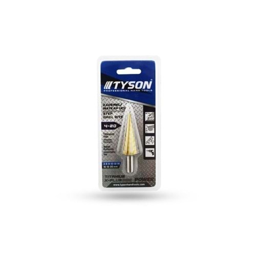 TYSON TYS9366 KADEMELİ MATKAP UCU 4-20 MM.