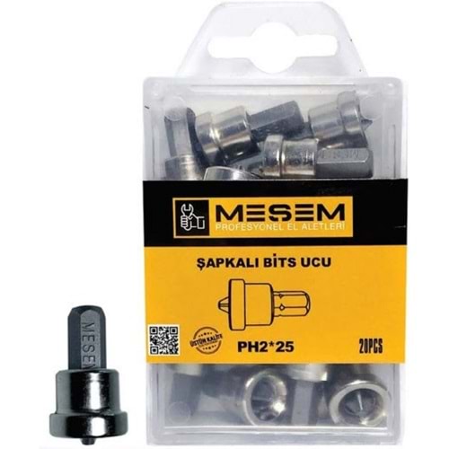 MEŞEM 4467 ŞAPKALI BİTS UÇ - PH2*25 mm