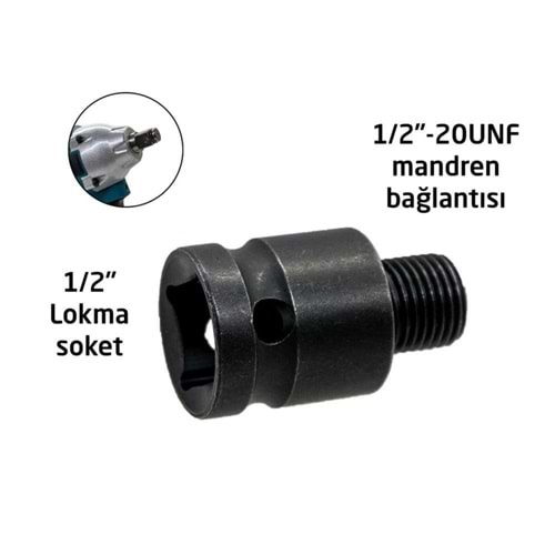 MESEM MANDREN ADAPTORU 1/2 - 20