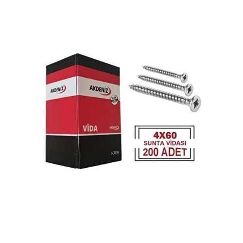 SUNTA VİDA 4X60 PKT:200 KL:3200