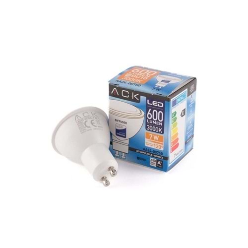 ACK 7W GU10 3000K AMPUL GÜNIŞIĞI