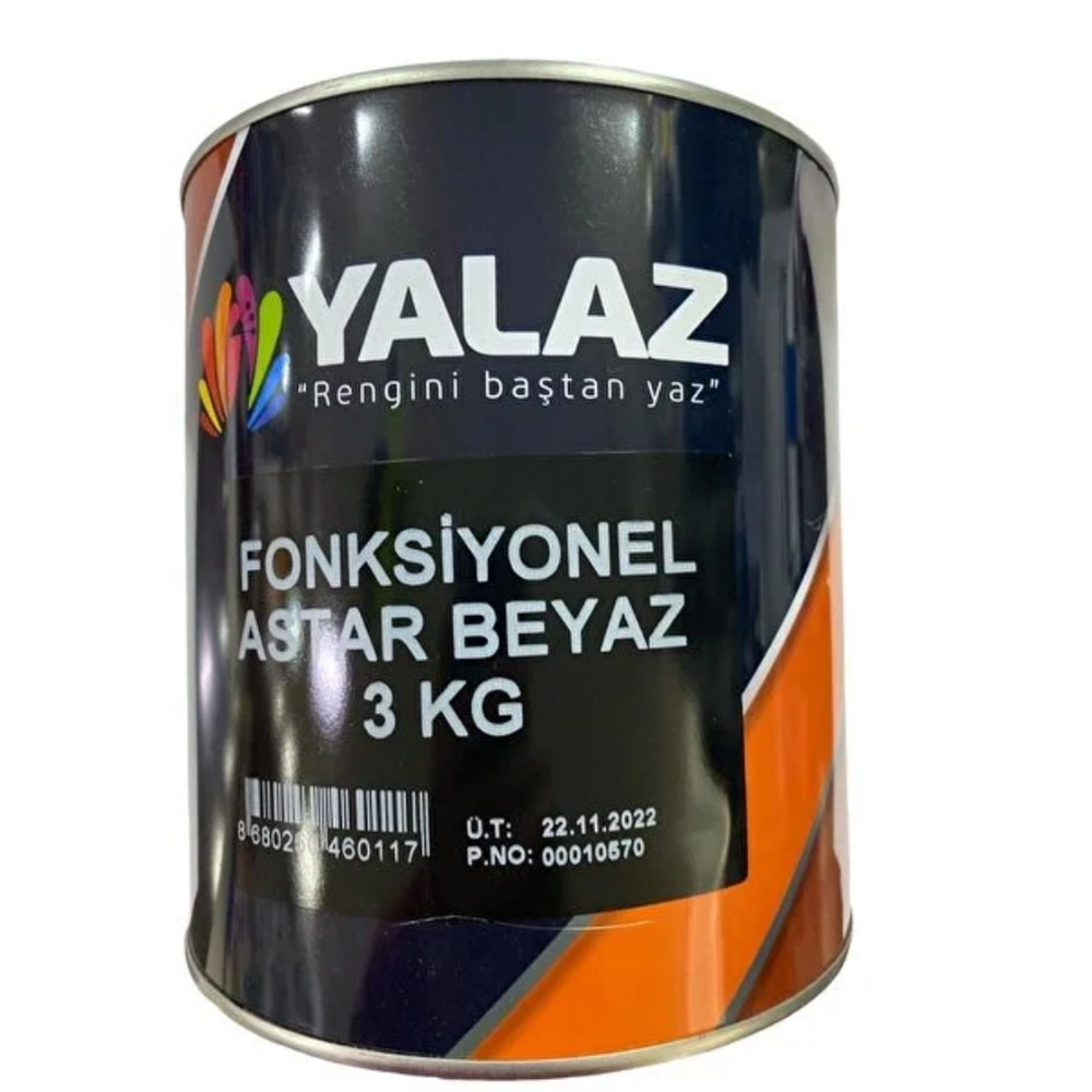 YALAZ ENDUSTRIYEL ASTAR BEYAZ - 3 KG