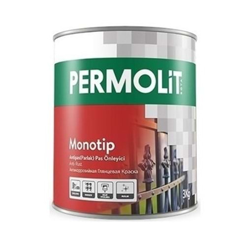 PERMOLIT MONOTIP ANTIPAS (PARLAK) SIYAH - 2,5 L