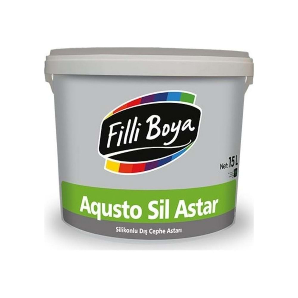 FILLI AQUSTO SIL ASTAR SILIKONLU DIŞ - 15 LT BEYAZ