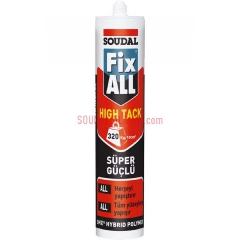 SOUDAL FİX ALL HİGH TACK 290ML BEYAZ