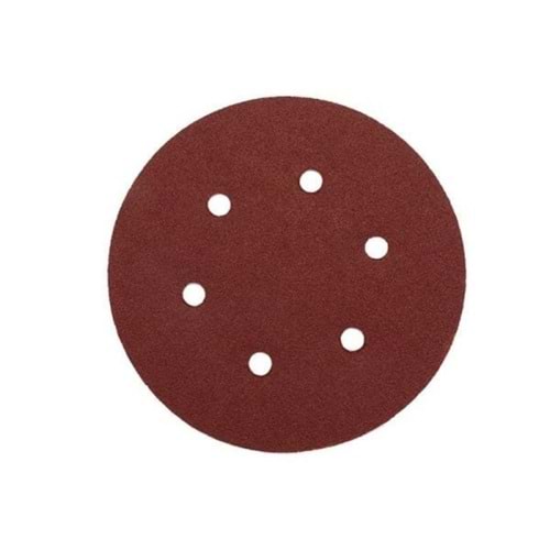 İNTERFLEX CIRT ZIMPARA KIRMIZI DELİKLİ 125 MM KUM:60
