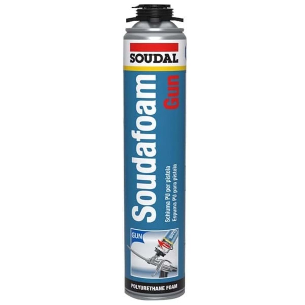 SOUDAL SOUDAFOAM PU TABANCALI KÖPÜK 750 ML EN/RU/AKOPUK 600GR