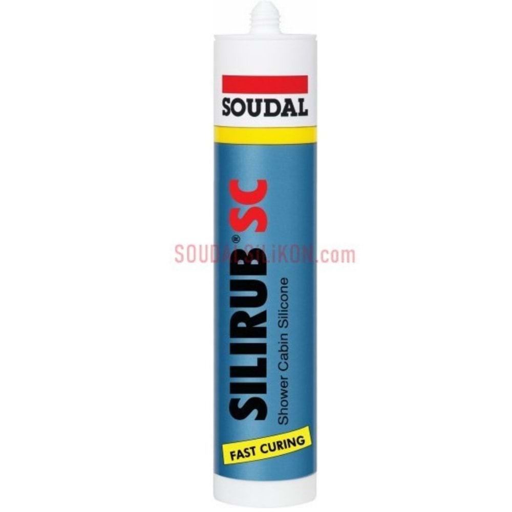 SOUDAL SILIRUB SC DUŞAKABİN SİLİKONU 280ML BEYAZ