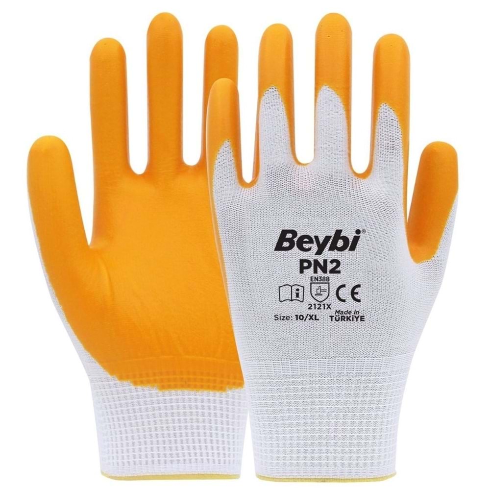 ELDİVEN BEYBİ PN2 NİTRİL POLY BEYAZ SARI NO:10