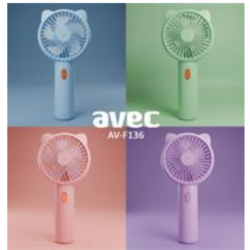 AVEC AV-F136 MİNİ FAN USB ŞARZLI