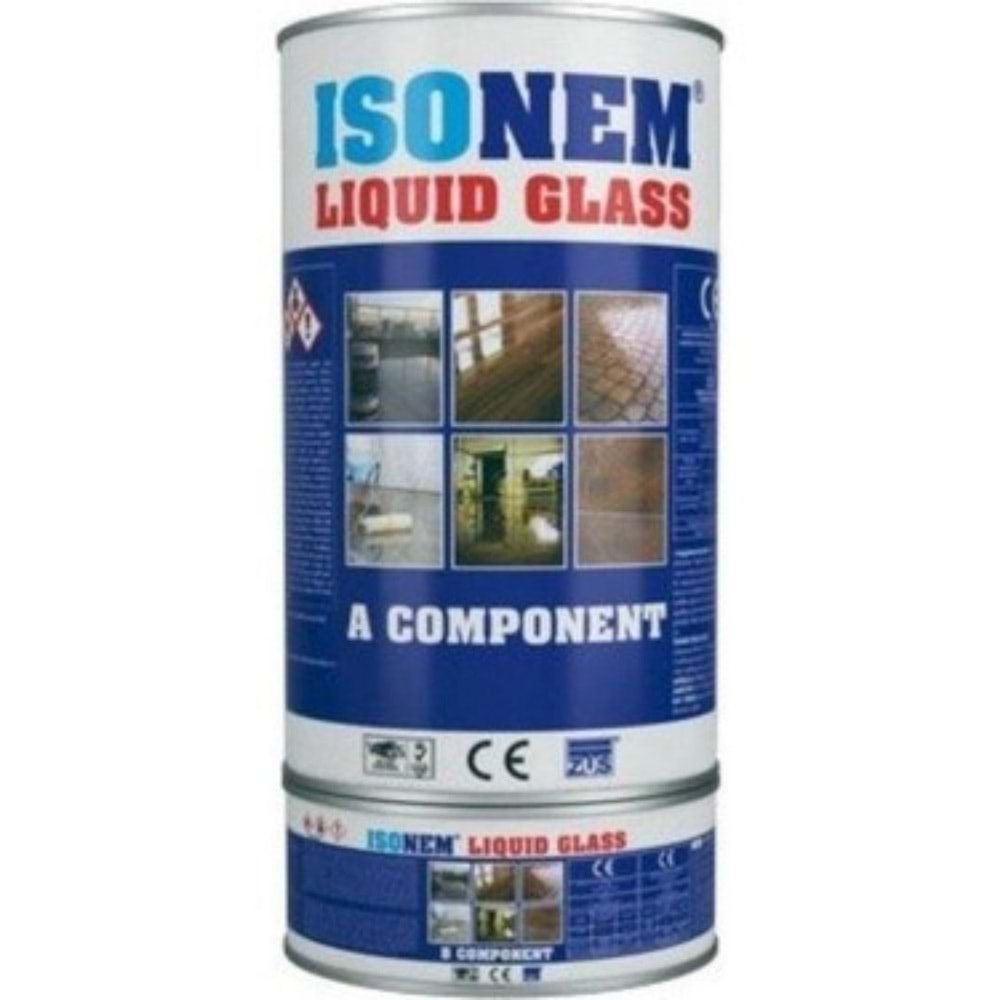 ISONEM LIQUID GLASS A+B KOMPENANT 4KG ŞEFFAF M479 40 m2 yer yapar