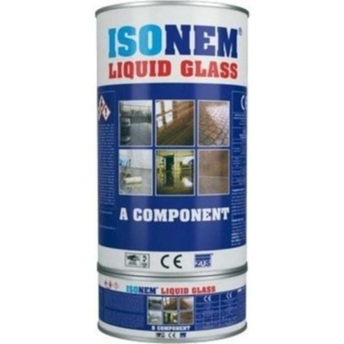 ISONEM LIQUID GLASS A+B KOMPENANT 4KG ŞEFFAF M479 40 m2 yer yapar
