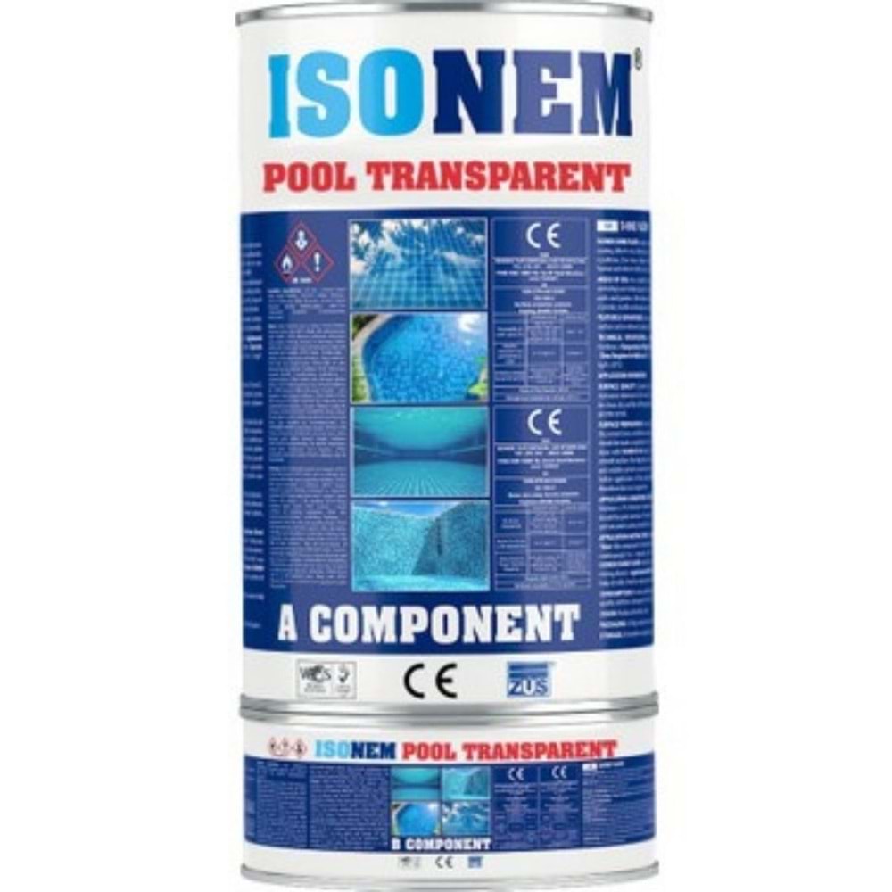ISONEM POOL TRANSPARENT A+B KOMP. 4.5 KG ŞEFFAF HAVUZ BOYASI M868