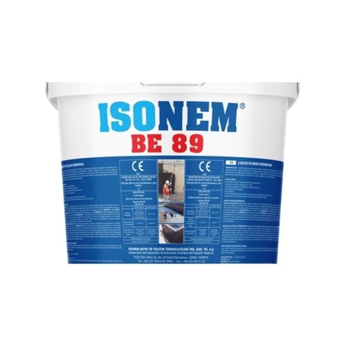 ISONEM BE 89 LİKİT KAUÇUK MEBRAN BEYAZ M058 18 KG