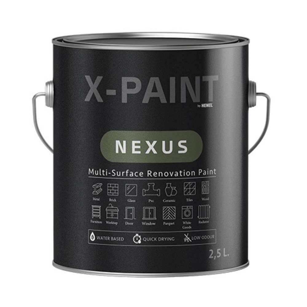 HEMEL X-PAINT NEXUS BRICK (123) 0,75 LT KİREMİT RENGİ