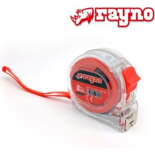 RAYNO ŞEFFAF ŞERİT METRE 8X25MM JS-61