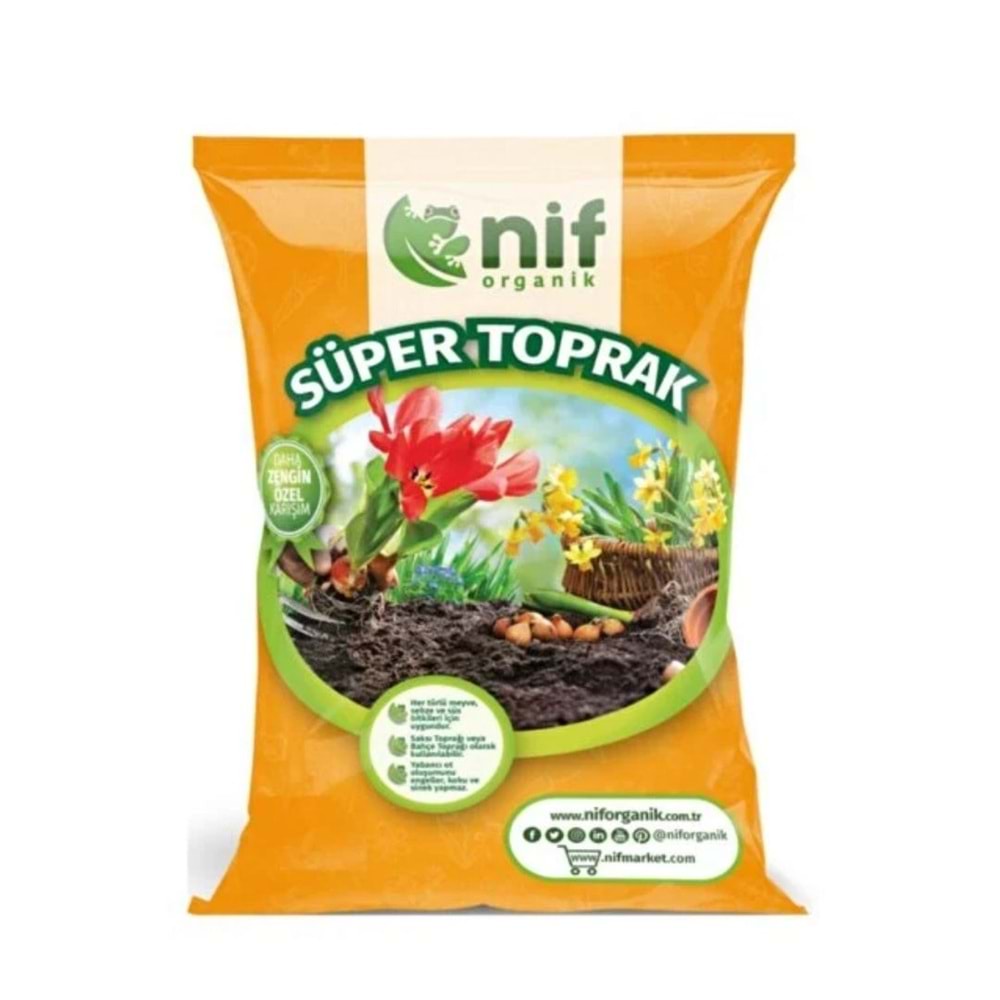 NİF SÜPER TOPRAK 5 LT (ÇUVAL/TON)