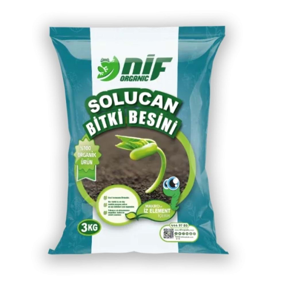 NİF SOLUCAN BİTKİ BESİNİ 3KG (ÇUVAL/TON)